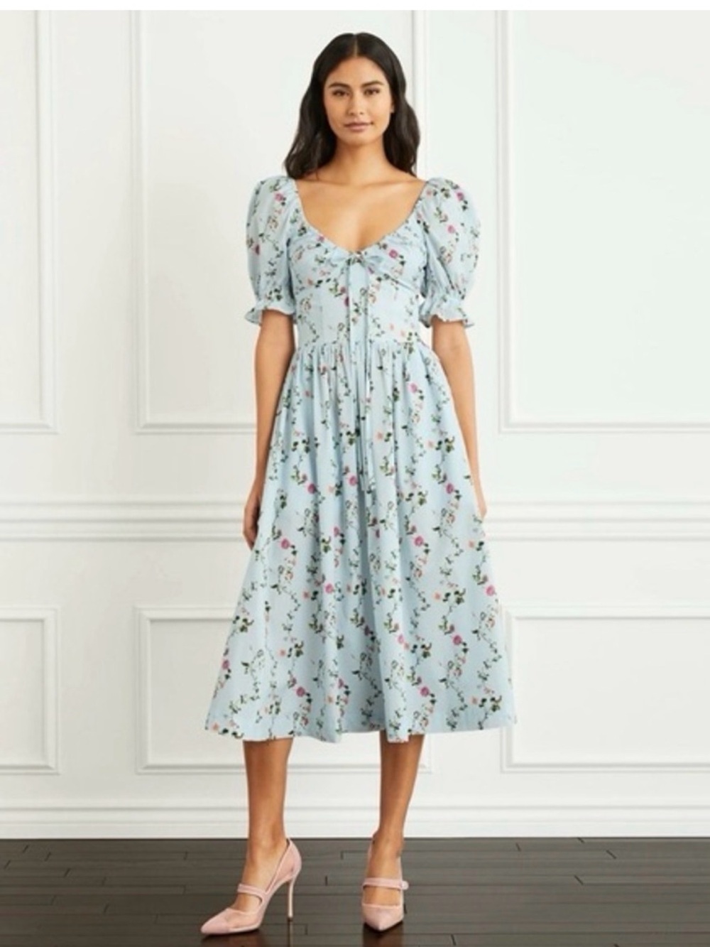 Hill House Ophelia dress in Pond Floral - Picture 5 of 9